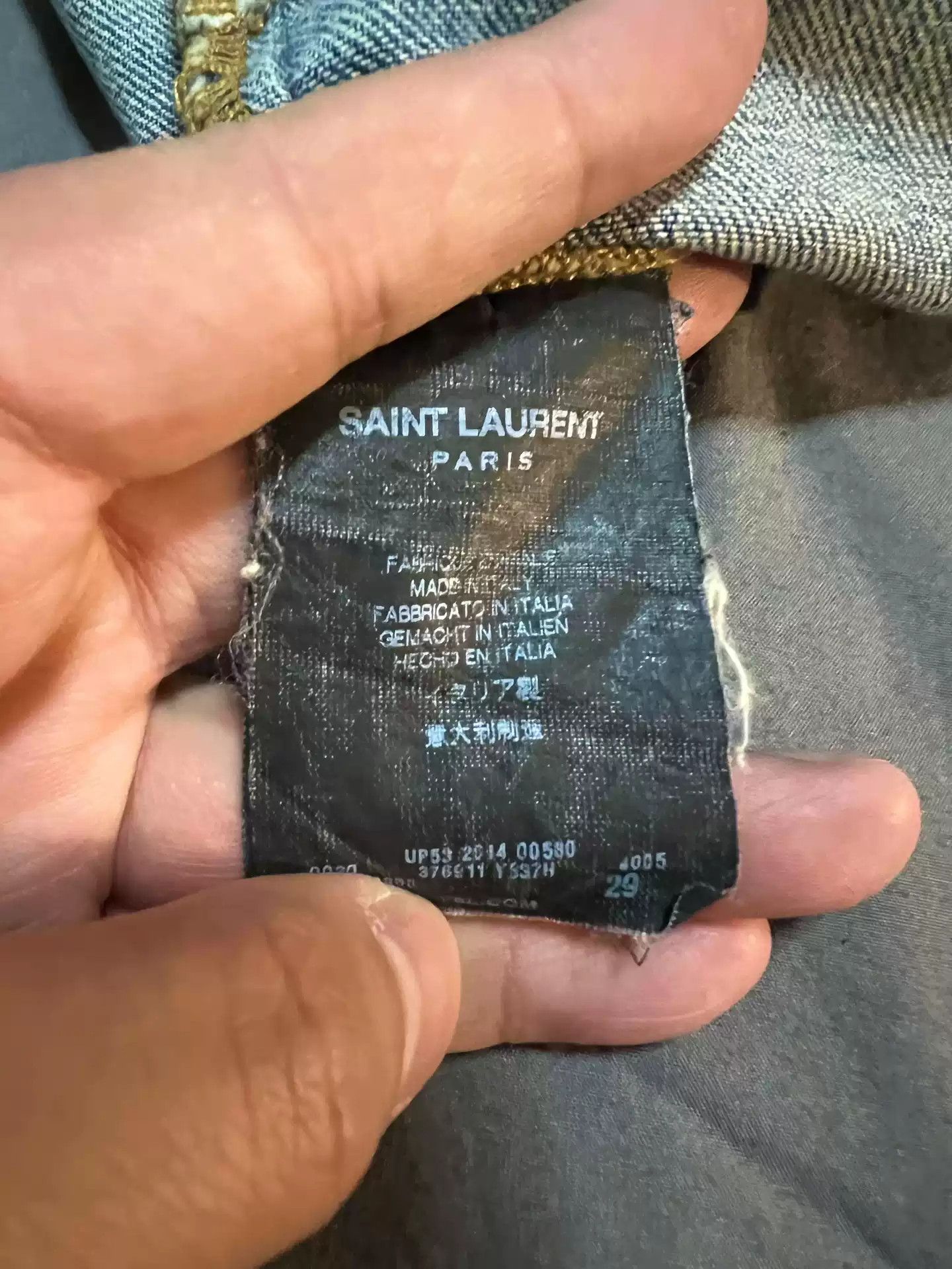 Saint Laurent Paris Saint Laurent Four cut jeans Size US 29 - 3 Thumbnail