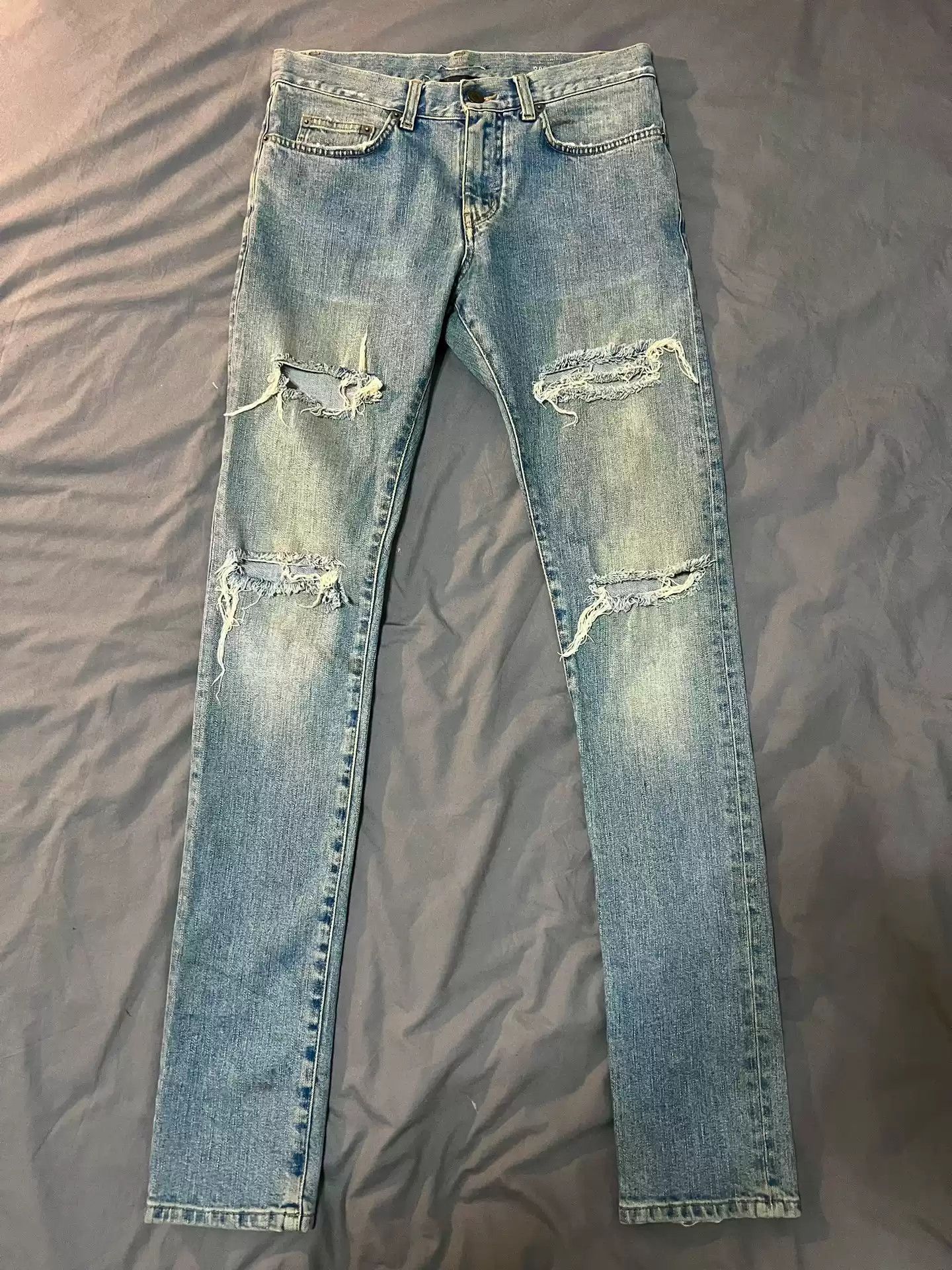 Saint Laurent Four cut jeans