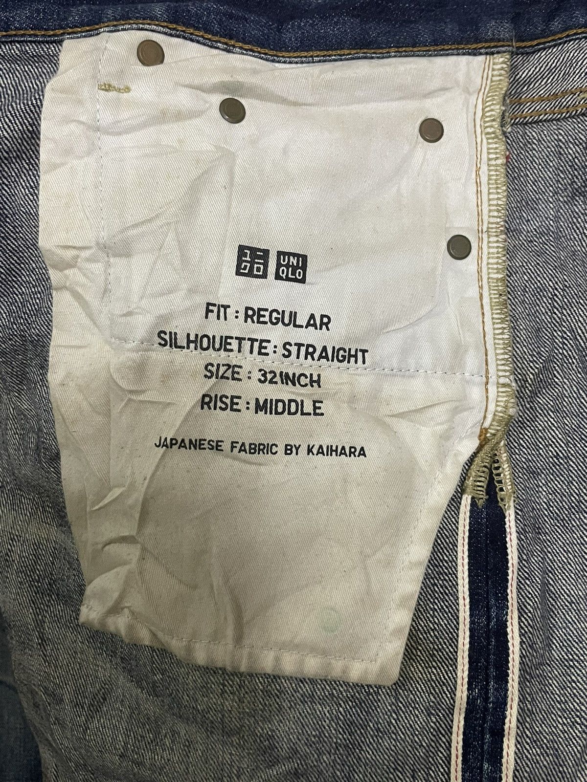 Kaihara Denim Uniqlo Kaihara Fabric Selvedge Indigo Washed Ripped Jeans Size US 32 / EU 48 - 17 Thumbnail
