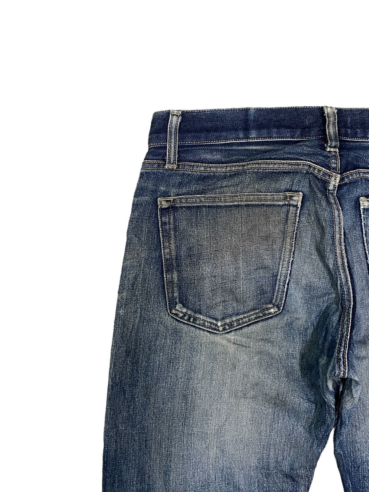 Kaihara Denim Uniqlo Kaihara Fabric Selvedge Indigo Washed Ripped Jeans Size US 32 / EU 48 - 12 Thumbnail