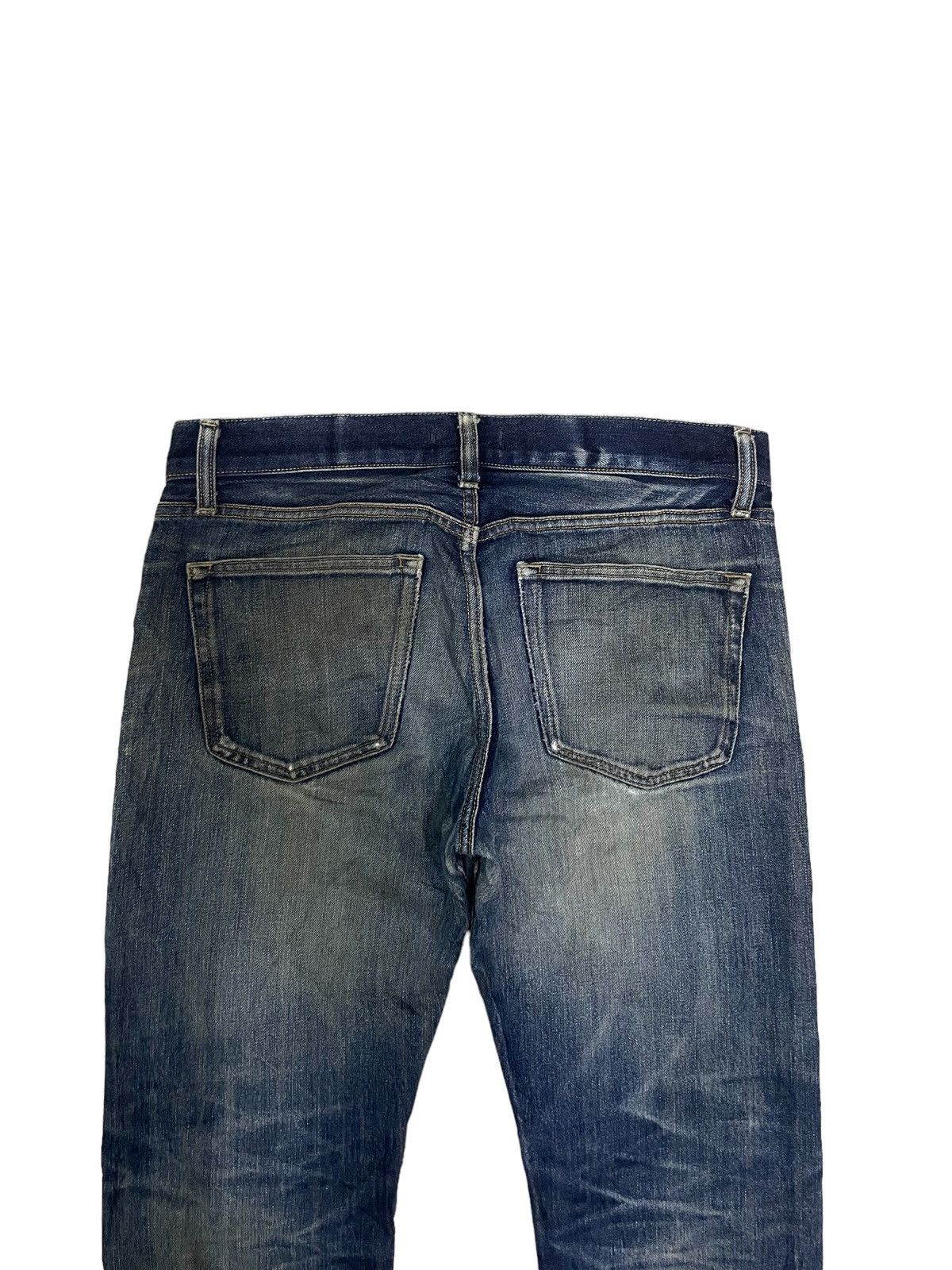 Kaihara Denim Uniqlo Kaihara Fabric Selvedge Indigo Washed Ripped Jeans Size US 32 / EU 48 - 11 Thumbnail