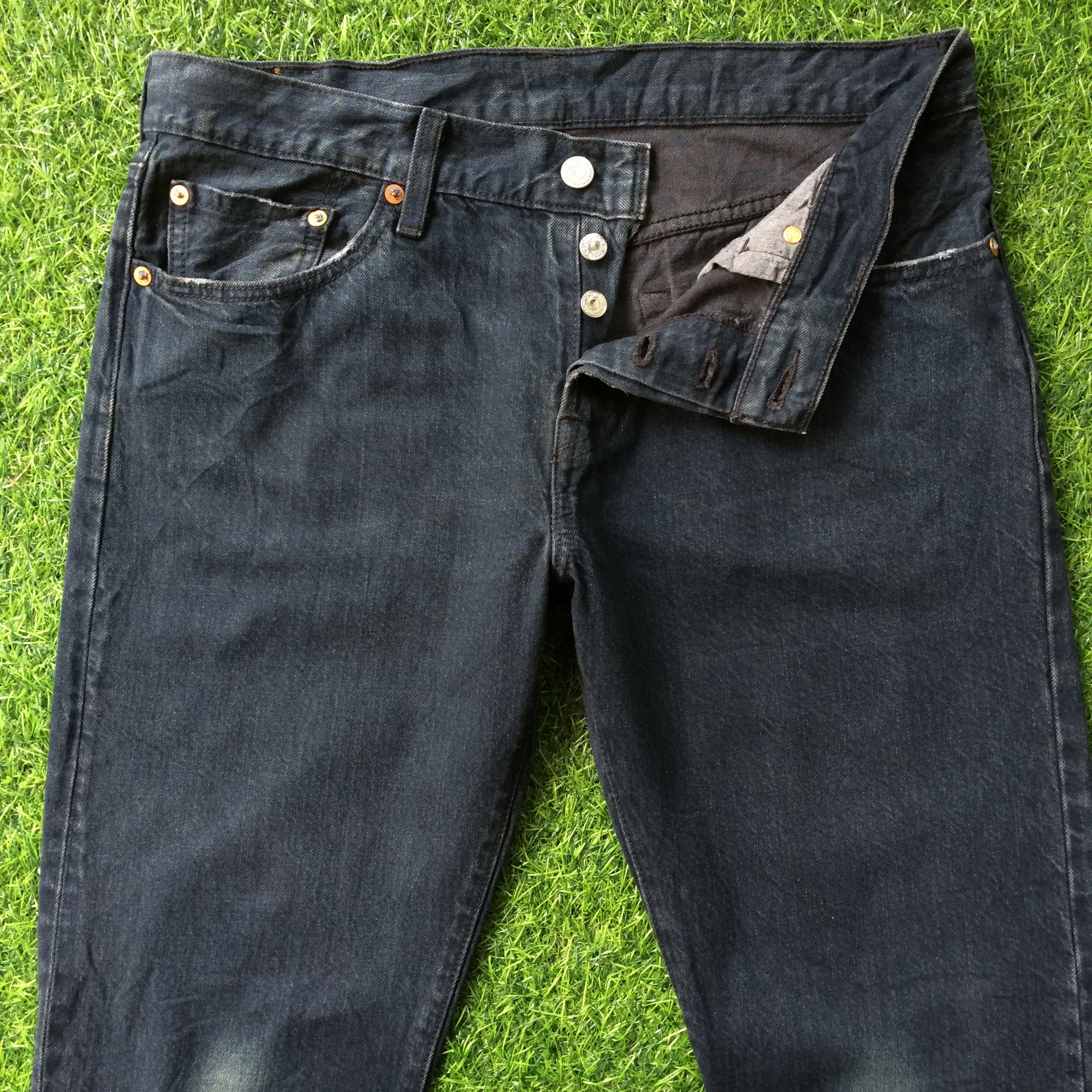 Levi's Levi's 501 CT Ripped Jeans #B-761 Size US 31 - 3 Thumbnail