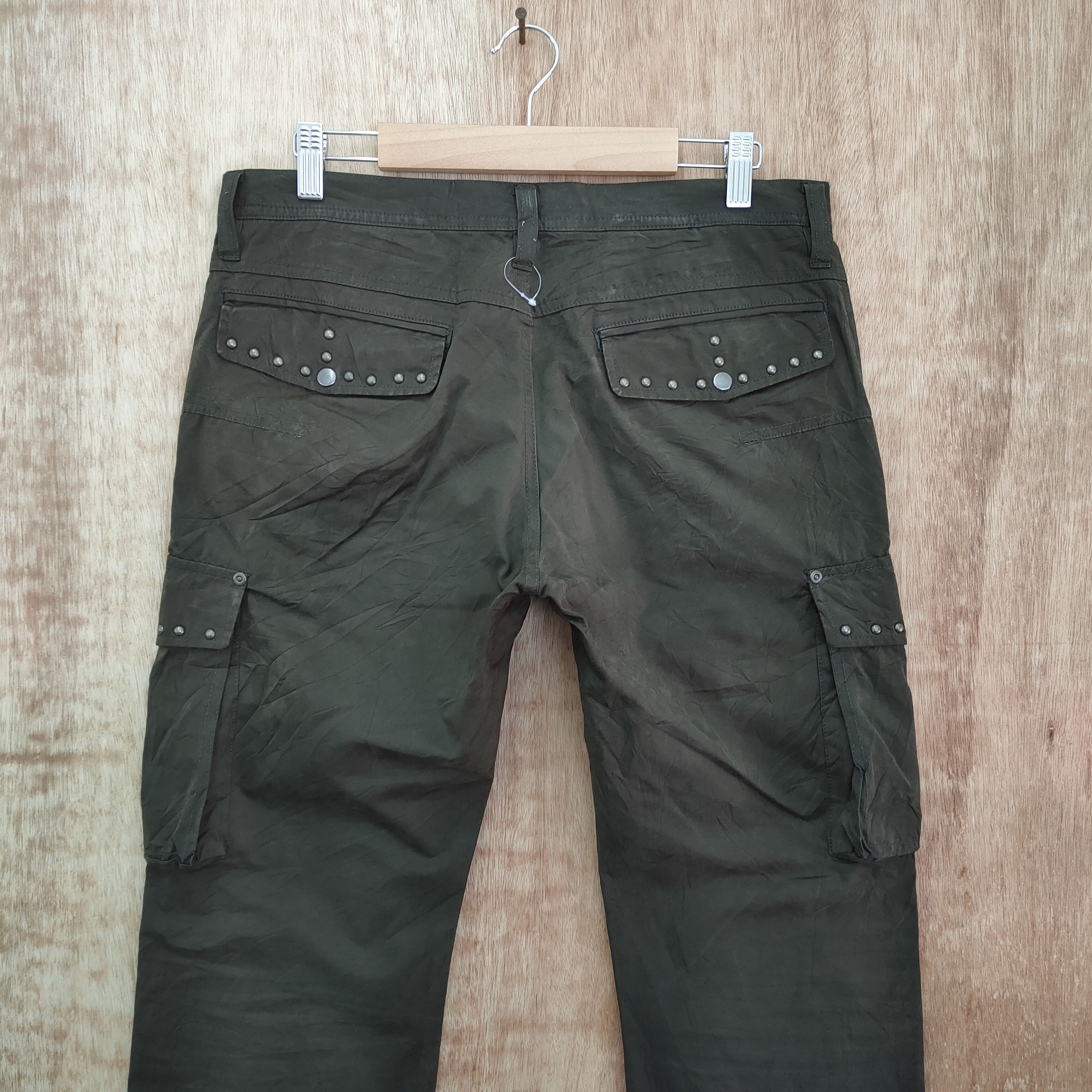 The Difference DIFFERENT ANKLE ZIPPER BROWN CARGO PANTS / ZIPPER OPEN LEG Size US 32 / EU 48 - 5 Thumbnail