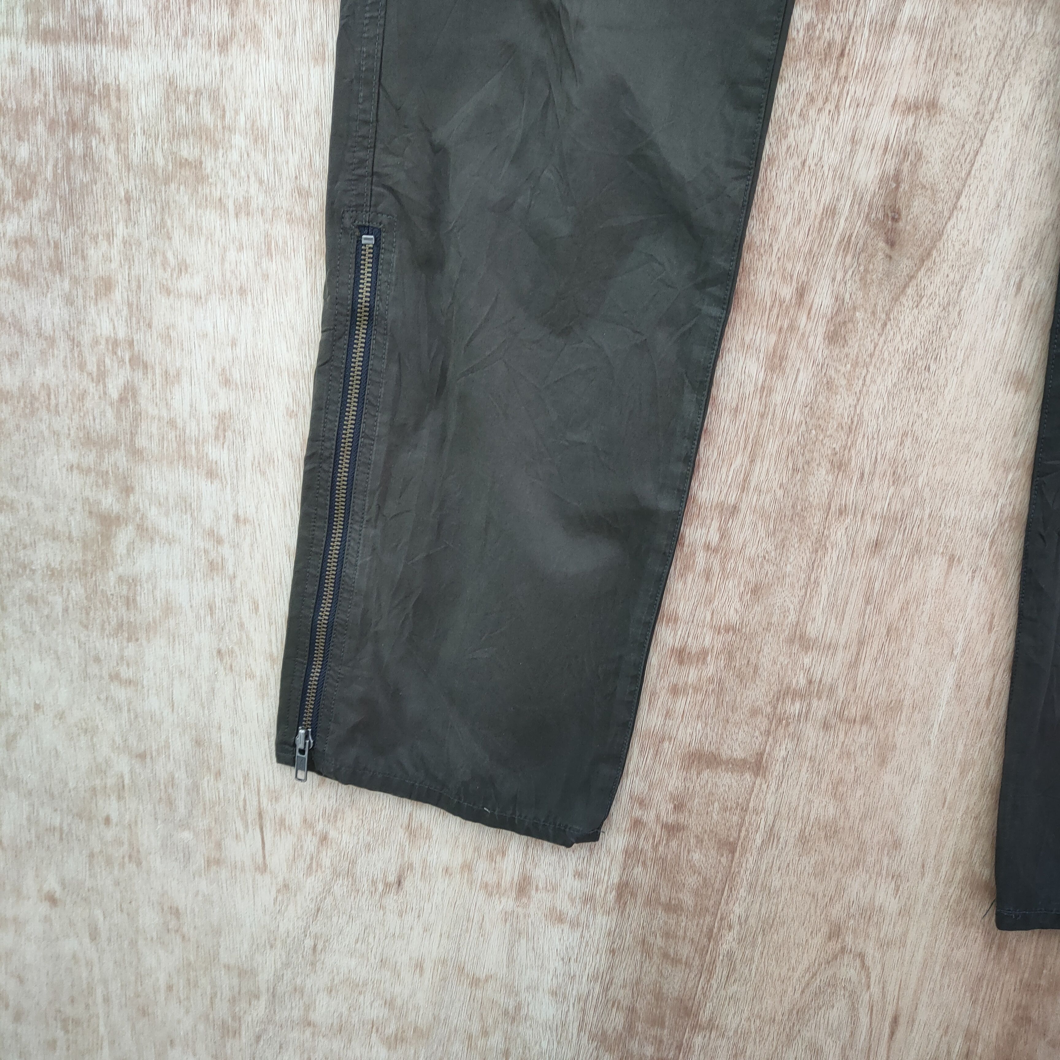 The Difference DIFFERENT ANKLE ZIPPER BROWN CARGO PANTS / ZIPPER OPEN LEG Size US 32 / EU 48 - 12 Thumbnail