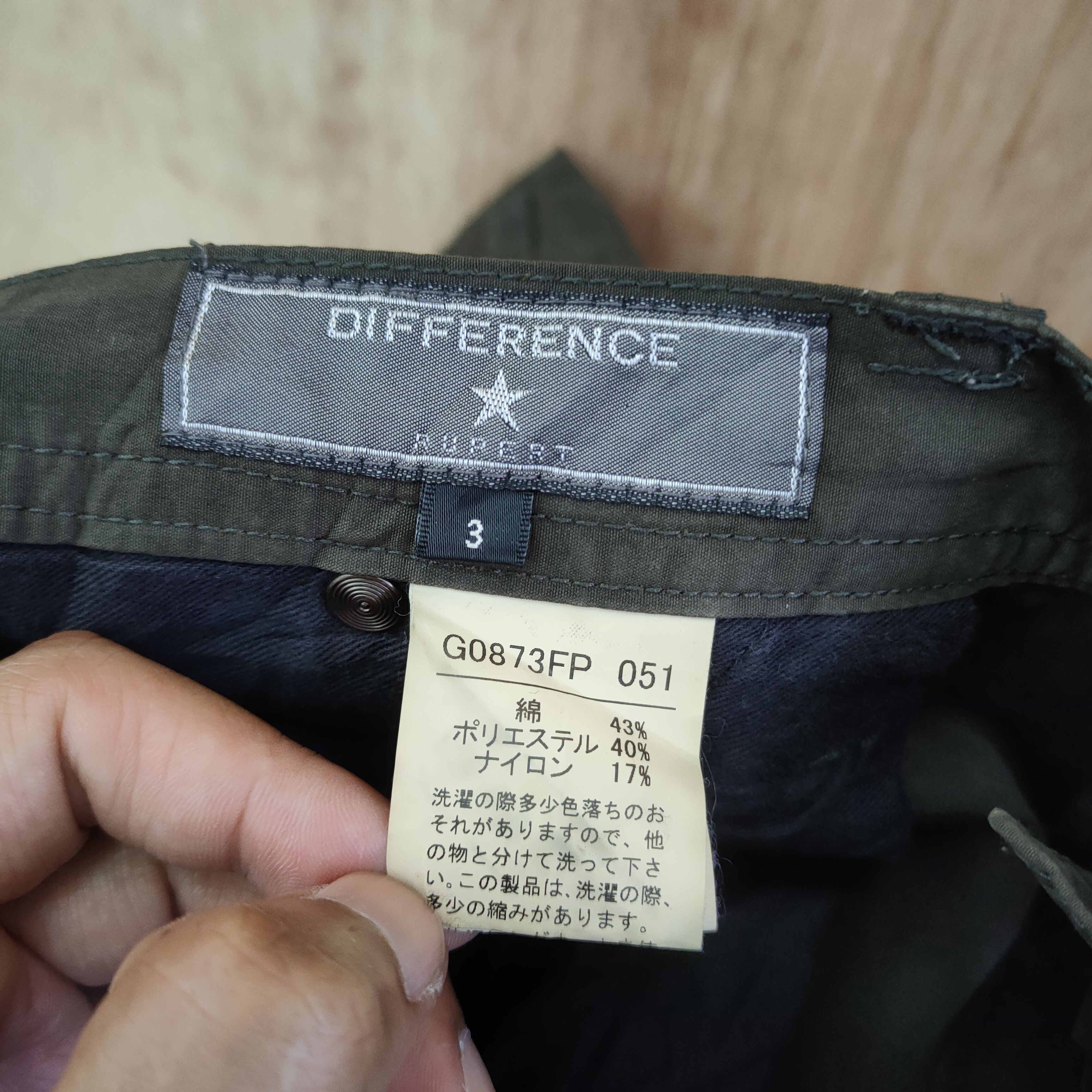 The Difference DIFFERENT ANKLE ZIPPER BROWN CARGO PANTS / ZIPPER OPEN LEG Size US 32 / EU 48 - 18 Thumbnail