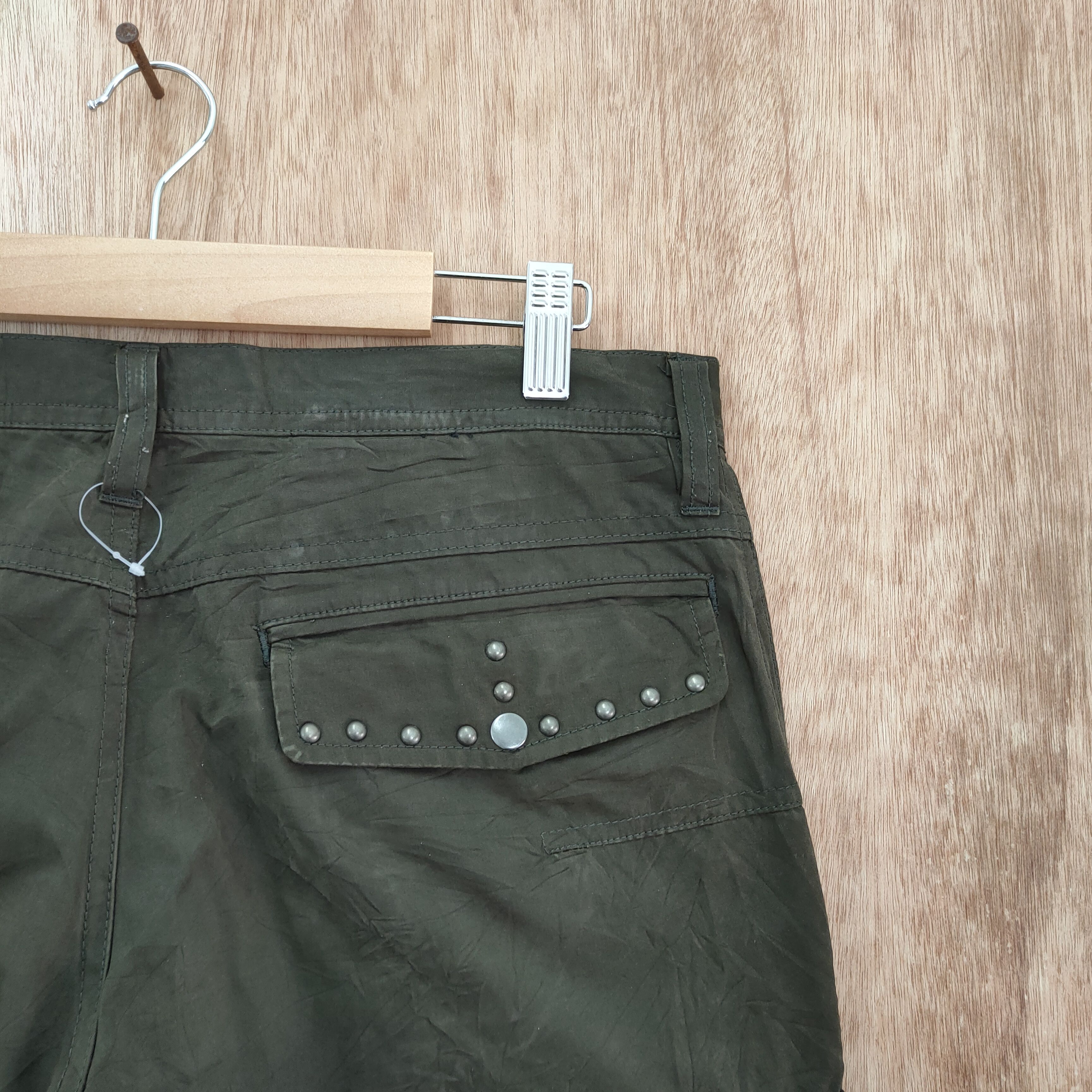 The Difference DIFFERENT ANKLE ZIPPER BROWN CARGO PANTS / ZIPPER OPEN LEG Size US 32 / EU 48 - 15 Thumbnail