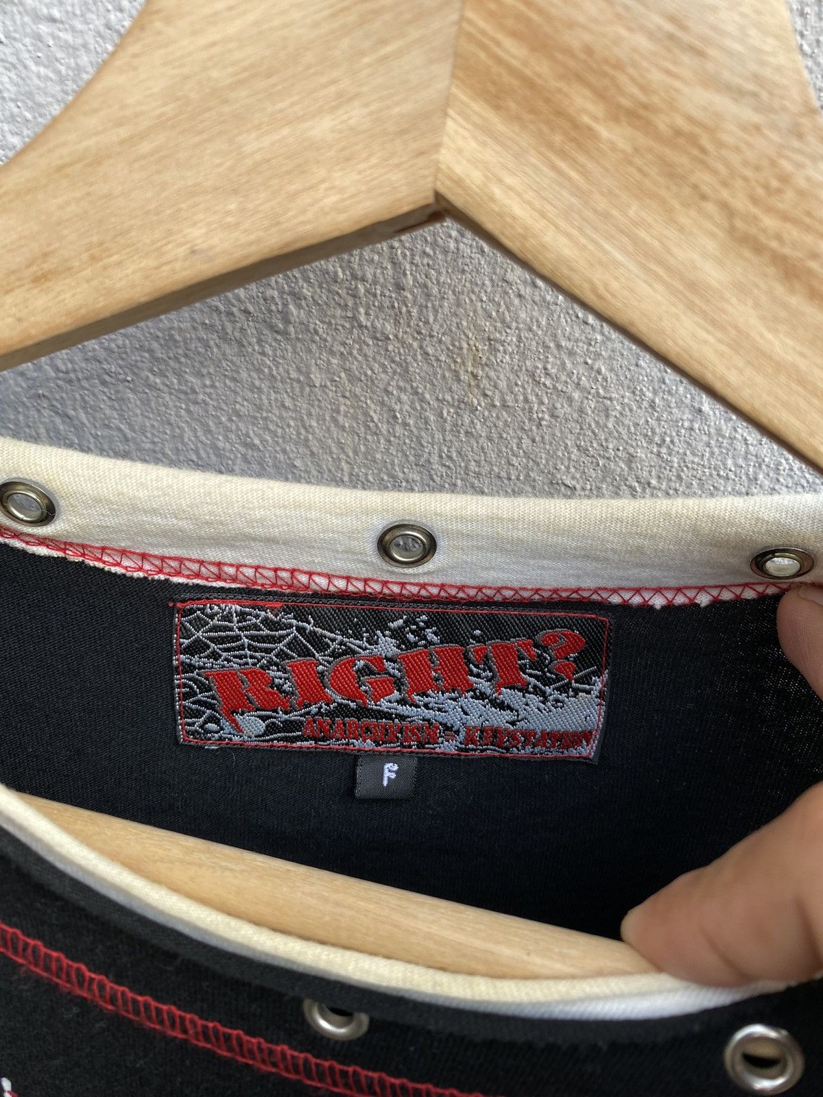 Japanese Brand 💥Vintage Anarchxism Kexstation “Right?” Punk/Bondage Tshirt Size US S / EU 44-46 / 1 - 8 Thumbnail