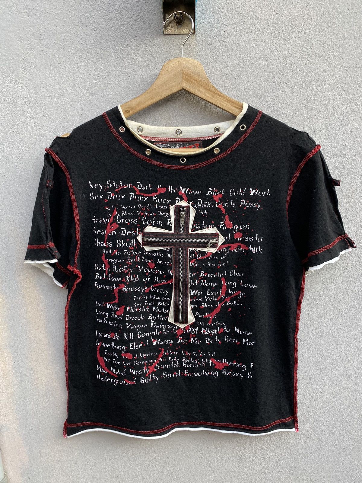 Japanese Brand 💥Vintage Anarchxism Kexstation “Right?” Punk/Bondage Tshirt Size US S / EU 44-46 / 1 - 2 Thumbnail