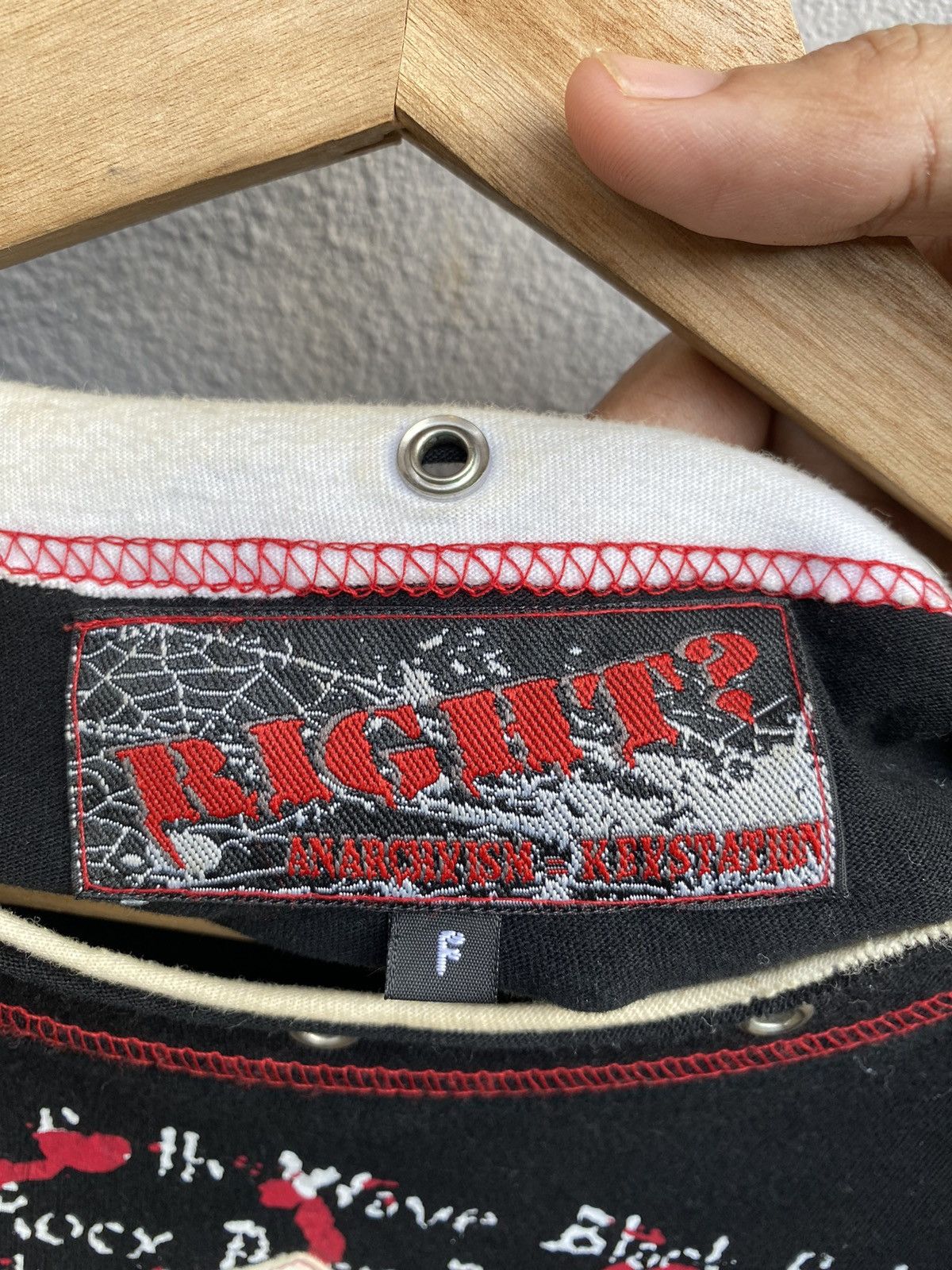 Japanese Brand 💥Vintage Anarchxism Kexstation “Right?” Punk/Bondage Tshirt Size US S / EU 44-46 / 1 - 9 Thumbnail