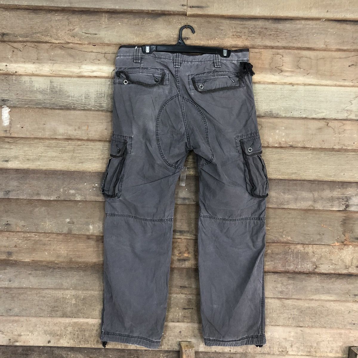 Faded Glory Uniqlo faded Black Multipocket utility Cargo Pants #4594 Size US 32 / EU 48 - 10 Thumbnail