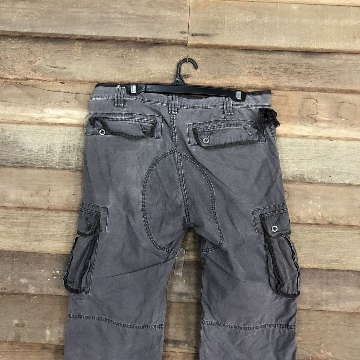 Faded Glory Uniqlo faded Black Multipocket utility Cargo Pants #4594 Size US 32 / EU 48 - 11 Thumbnail