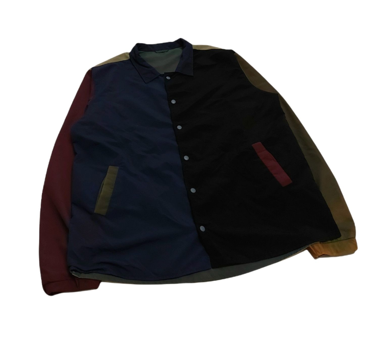 RARE! GYM MASTER COLOR BLOCK REVERSIBLE COACH JACKET