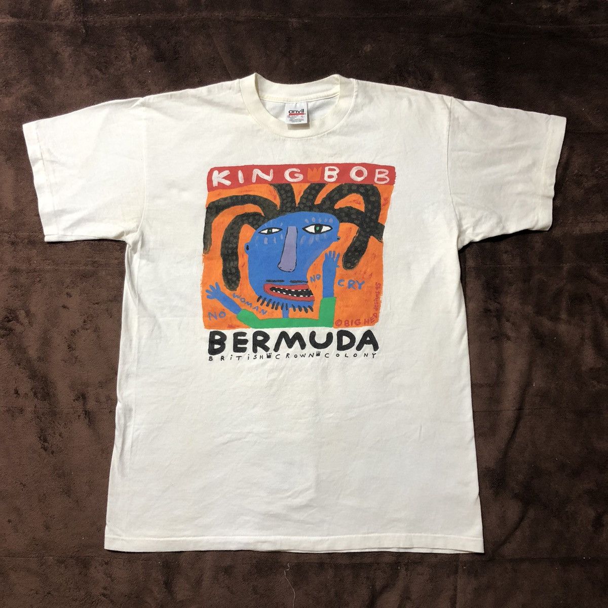 Band Tees Vintage 90s Bob Marley T Shirt Size US L / EU 52-54 / 3 - 2 Thumbnail