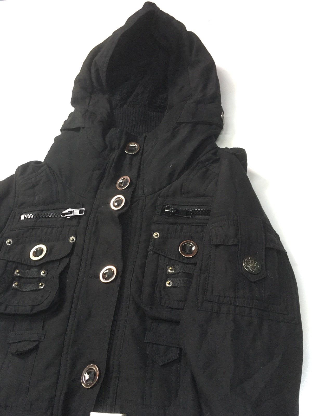 Japanese Brand × Vintage Vintage images BONDAGE belted parkas jacket multi pocket Size US XS / EU 42 / 0 - 9 Thumbnail