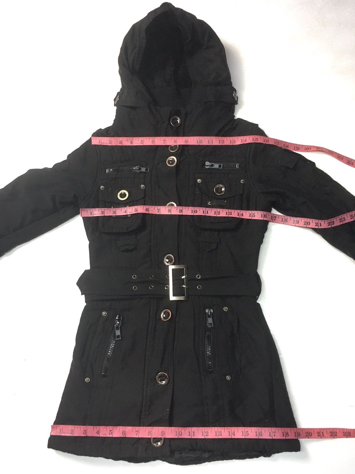 Japanese Brand × Vintage Vintage images BONDAGE belted parkas jacket multi pocket Size US XS / EU 42 / 0 - 3 Thumbnail