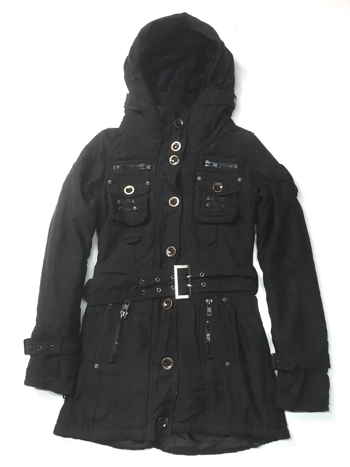 Japanese Brand × Vintage Vintage images BONDAGE belted parkas jacket multi pocket Size US XS / EU 42 / 0 - 1 Thumbnail