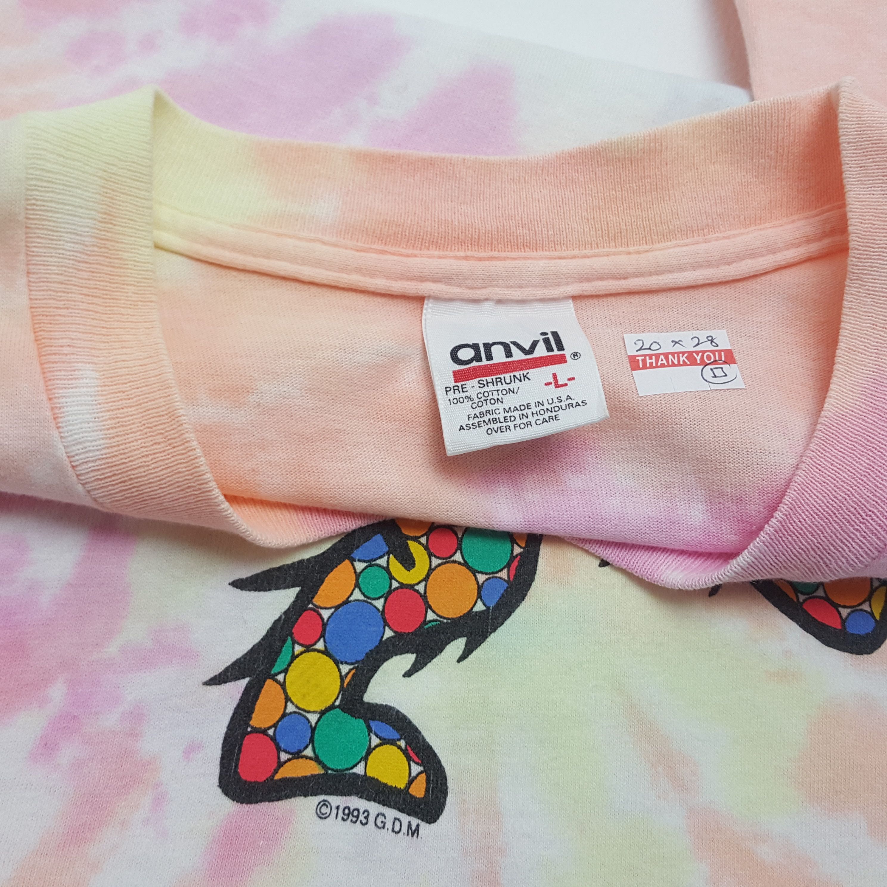 Anvil × Grateful Dead × Vintage Vintage 90's Grateful Dead American Rock Band Tie Dye Tees Size US M / EU 48-50 / 2 - 5 Thumbnail