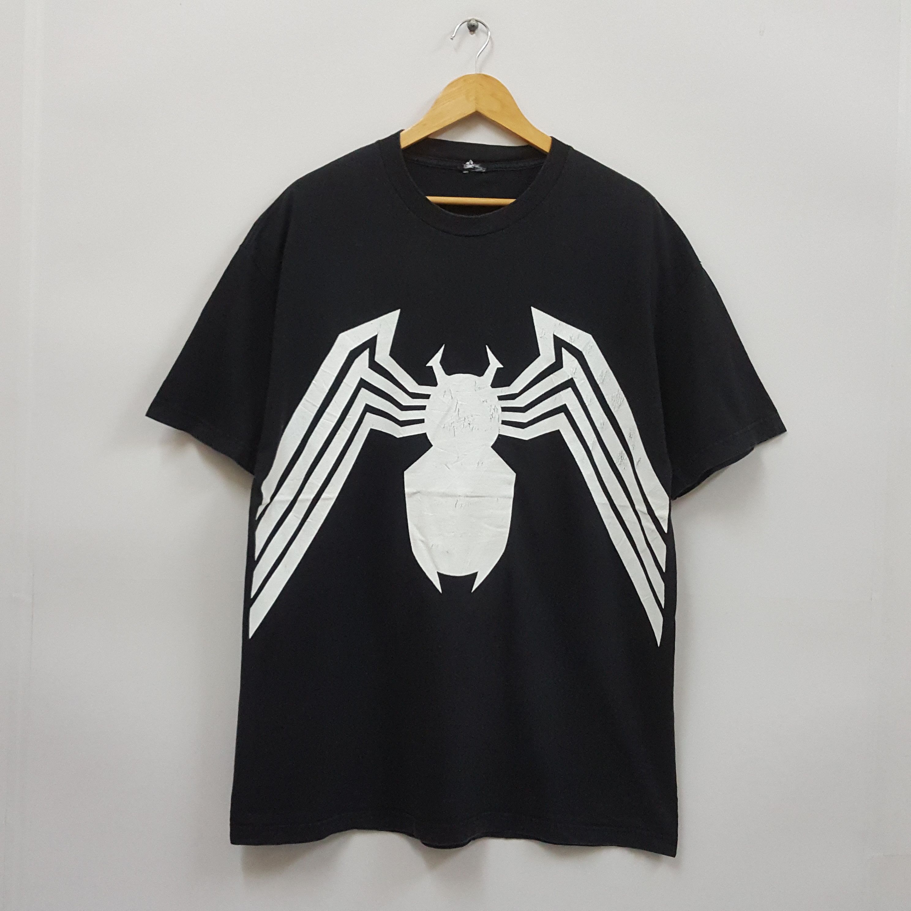 Marvel Comics × Vintage Vintage Spider-Man Black logo Marvel comics T-Shirt Size US XXL / EU 58 / 5 - 1 Thumbnail