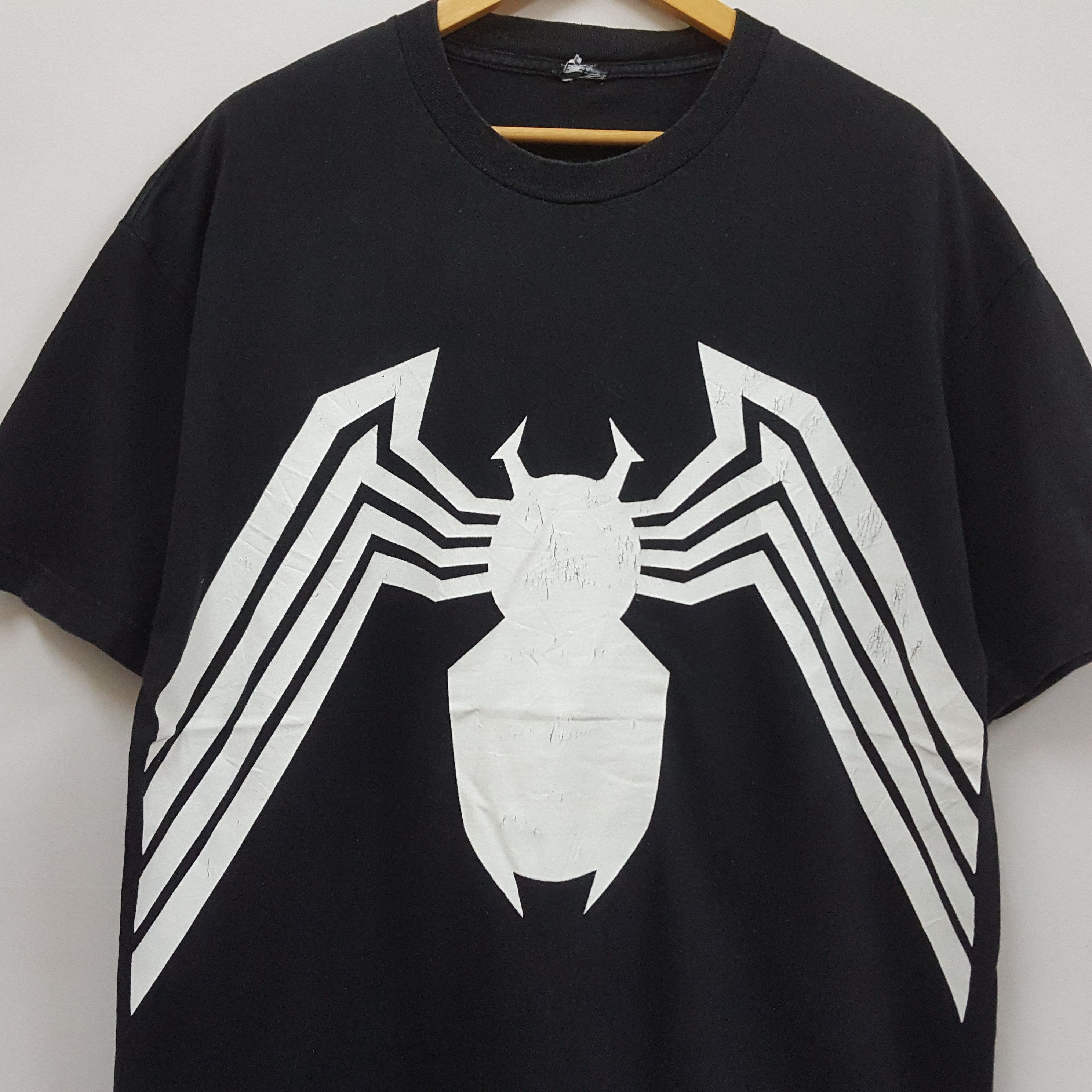 Marvel Comics × Vintage Vintage Spider-Man Black logo Marvel comics T-Shirt Size US XXL / EU 58 / 5 - 2 Thumbnail