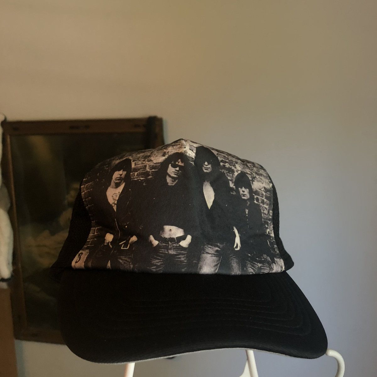 Hysteric Glamour Rare Hysteric Glamour Ramones Hail To The Chief Trucker Hat Size ONE SIZE - 6 Thumbnail