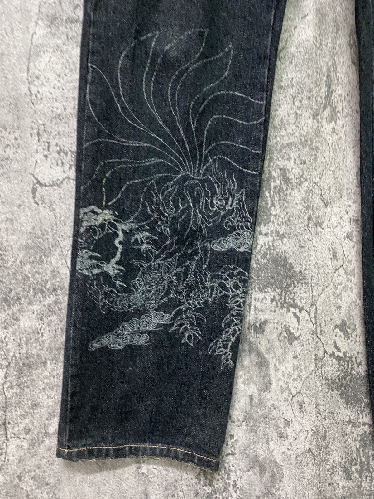 Japanese Brand Japan Tradition GUMU Multipocket Floral Design Denim Pants Size US 30 / EU 46 - 11 Thumbnail
