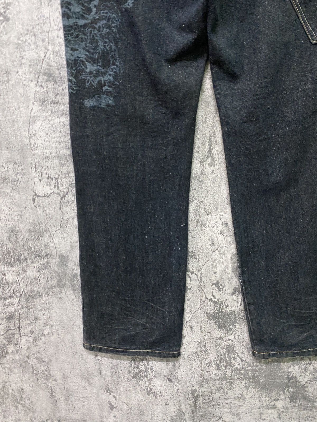 Japanese Brand Japan Tradition GUMU Multipocket Floral Design Denim Pants Size US 30 / EU 46 - 16 Thumbnail