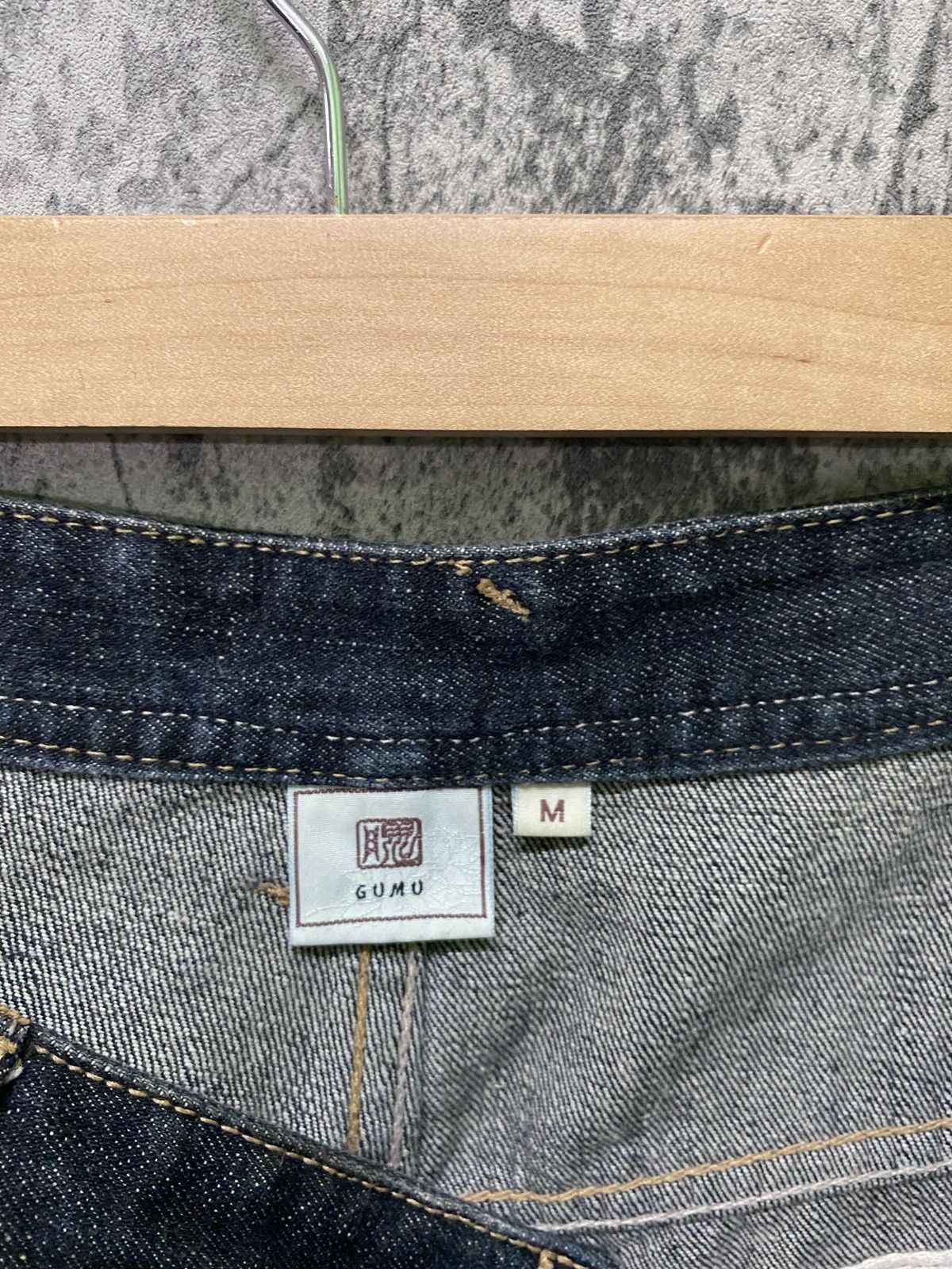 Japanese Brand Japan Tradition GUMU Multipocket Floral Design Denim Pants Size US 30 / EU 46 - 20 Thumbnail