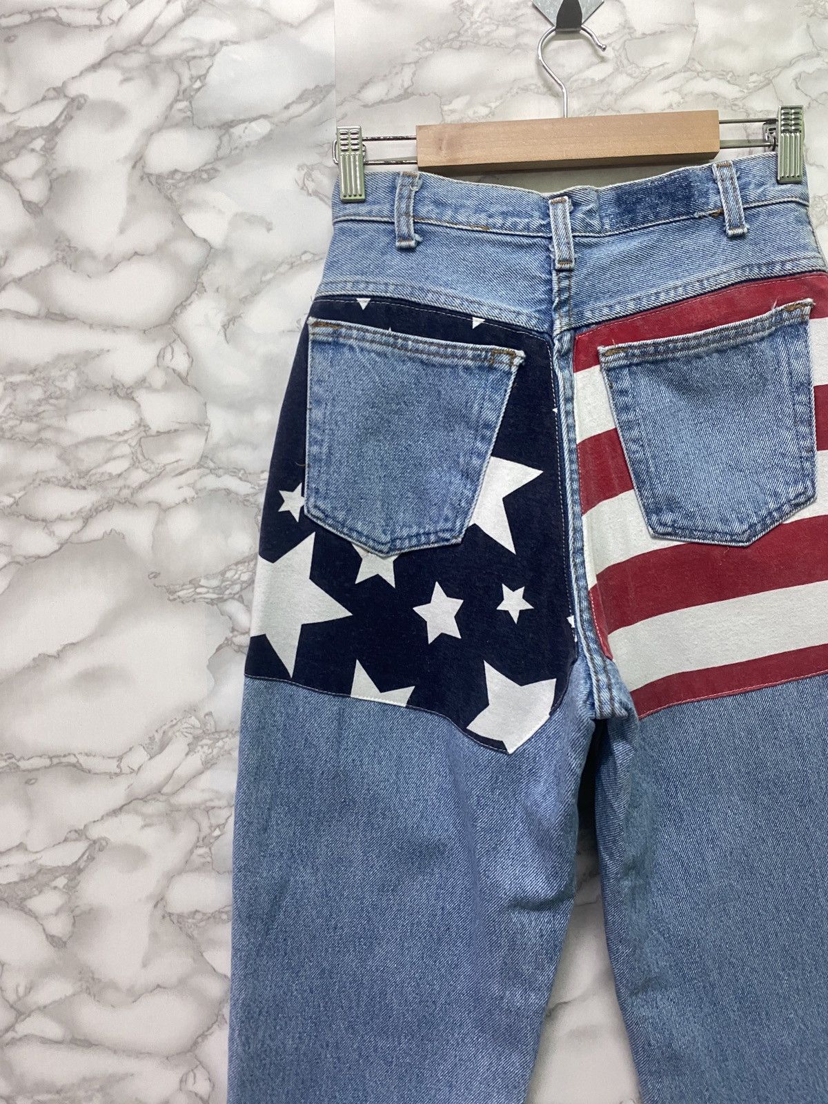 Vintage Vintage HUNT CLUB Custom Usa Flag Baggy Denim Size US 26 / EU 42 - 9 Thumbnail