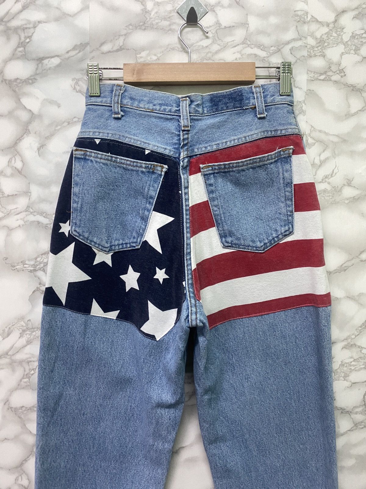 Vintage Vintage HUNT CLUB Custom Usa Flag Baggy Denim Size US 26 / EU 42 - 8 Thumbnail