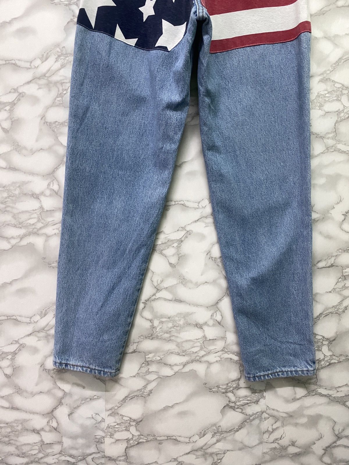 Vintage Vintage HUNT CLUB Custom Usa Flag Baggy Denim Size US 26 / EU 42 - 11 Thumbnail