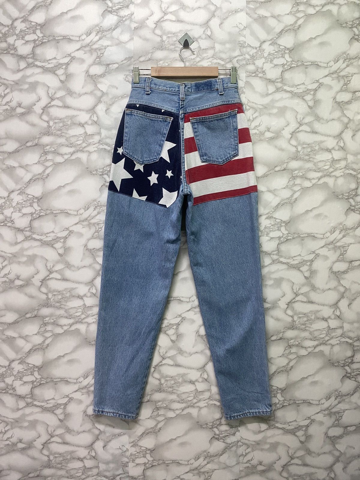 Vintage Vintage HUNT CLUB Custom Usa Flag Baggy Denim Size US 26 / EU 42 - 1 Thumbnail