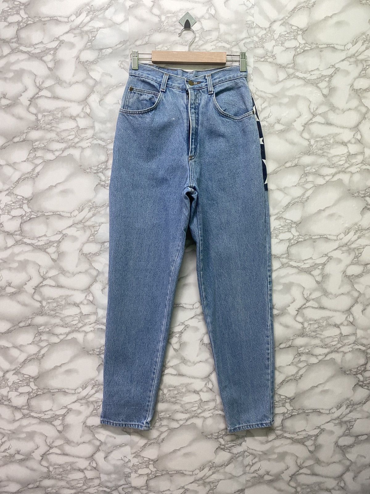 Vintage Vintage HUNT CLUB Custom Usa Flag Baggy Denim Size US 26 / EU 42 - 2 Thumbnail