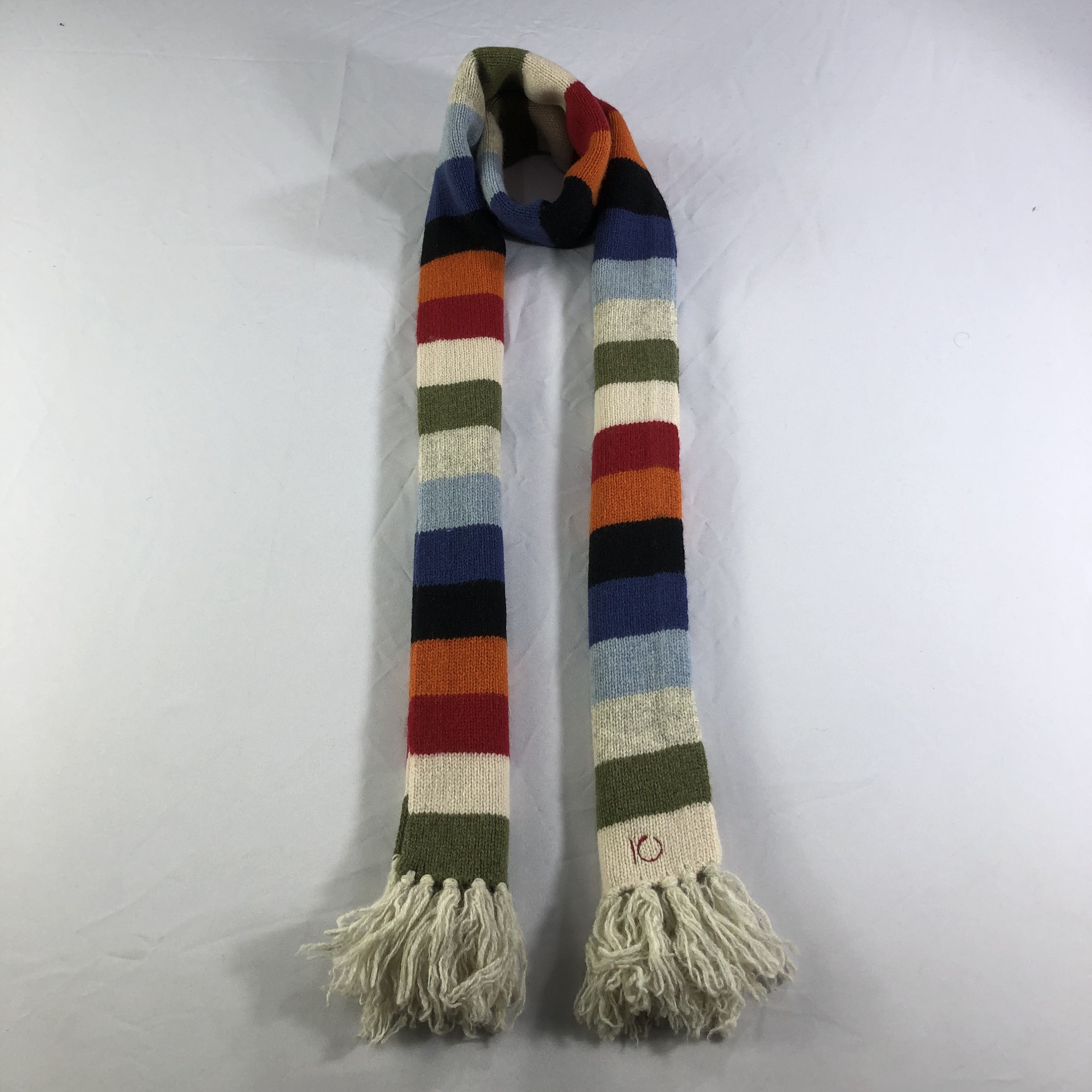 image of Gap Multicolor Striped Wool Scarf Muffler V1548, Men's