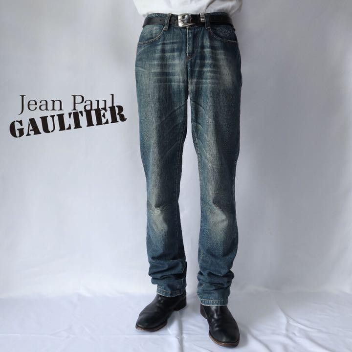 Jean Paul Gaultier JPG Embroidered Denim Jeans Size US 28 / EU 44 - 2 Thumbnail