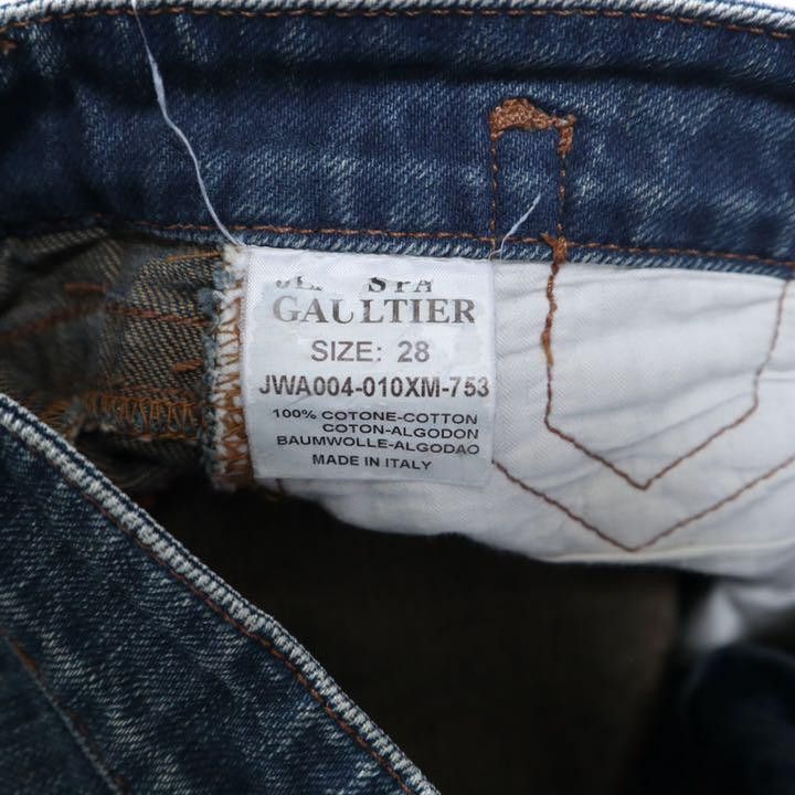 Jean Paul Gaultier JPG Embroidered Denim Jeans Size US 28 / EU 44 - 9 Thumbnail