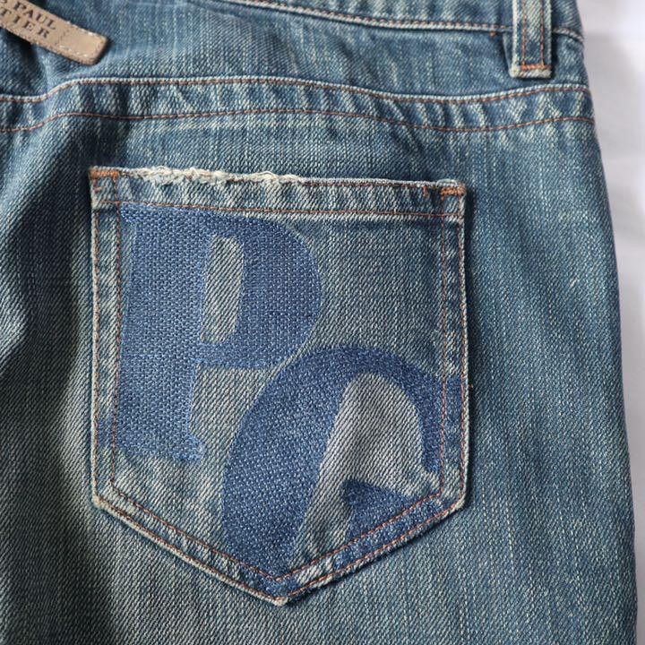 Jean Paul Gaultier JPG Embroidered Denim Jeans Size US 28 / EU 44 - 7 Thumbnail
