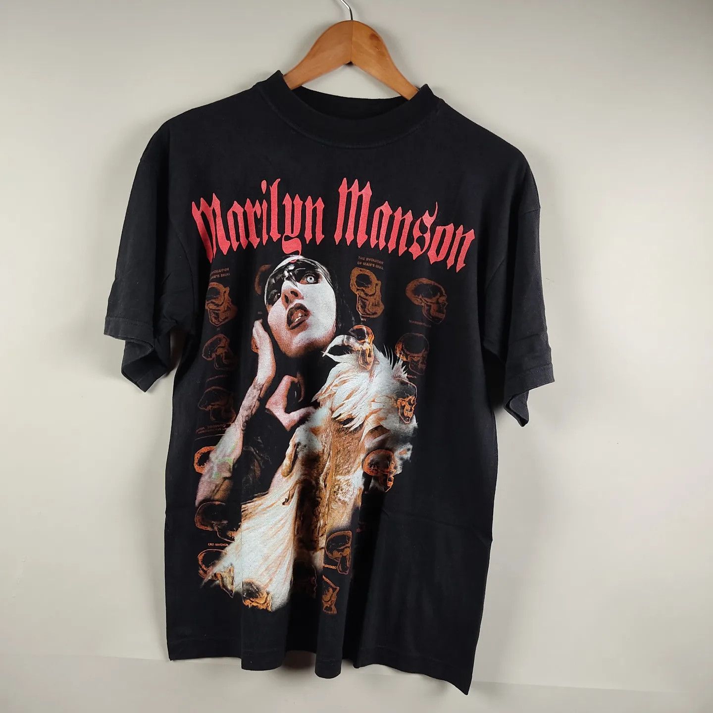Band Tees × Marilyn Manson × Vintage 2001 Marilyn Manson Guns God and Government World tour Size US L / EU 52-54 / 3 - 1 Thumbnail