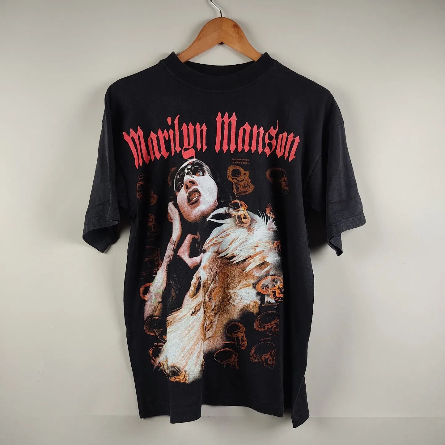 Band Tees × Marilyn Manson × Vintage 2001 Marilyn Manson Guns God and Government World tour Size US L / EU 52-54 / 3 - 8 Thumbnail