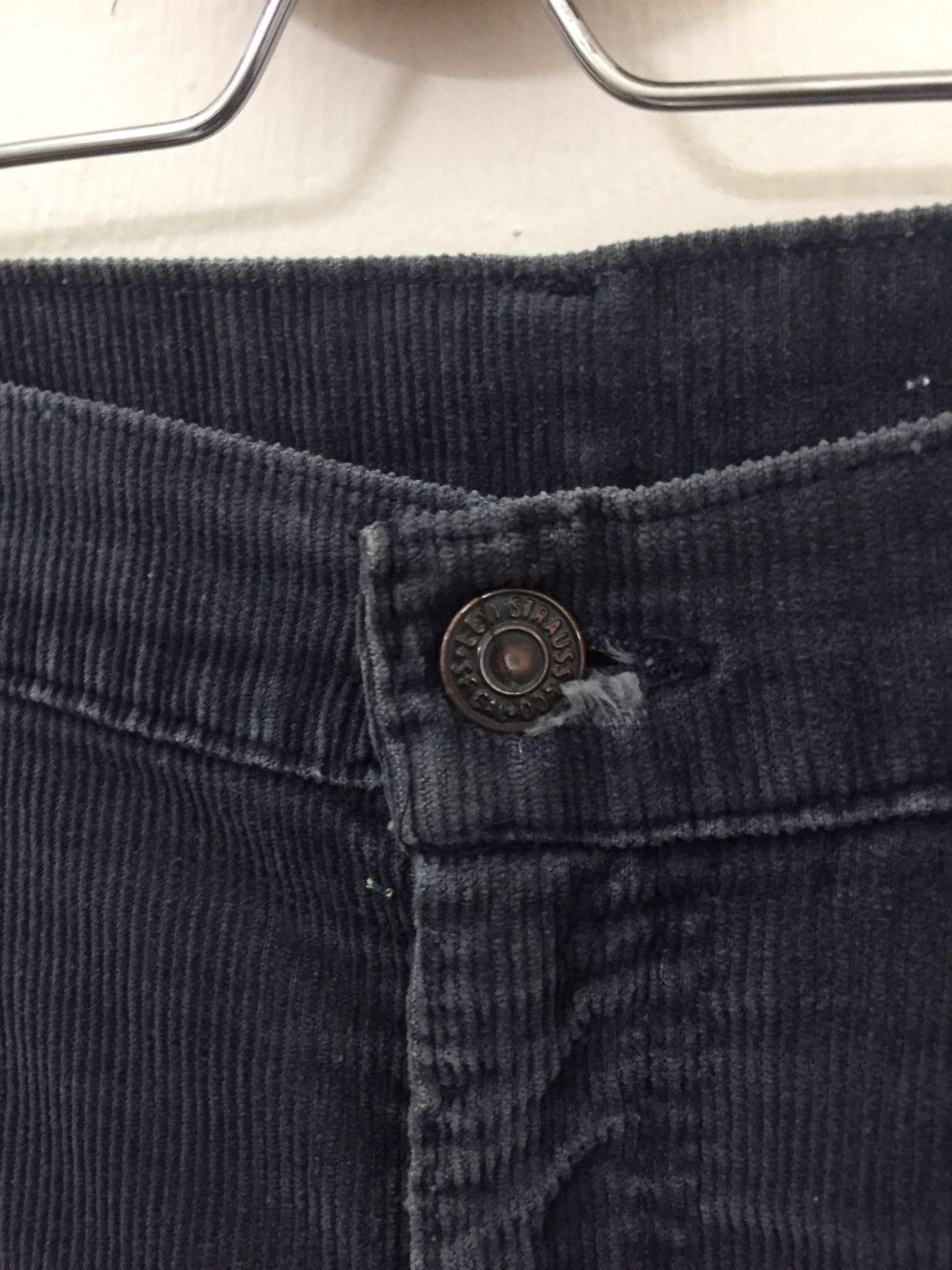 Art Comes First Vintage 80s Levis Corduroy Patchwork Flare top button 54 Size US 36 / EU 52 - 8 Thumbnail