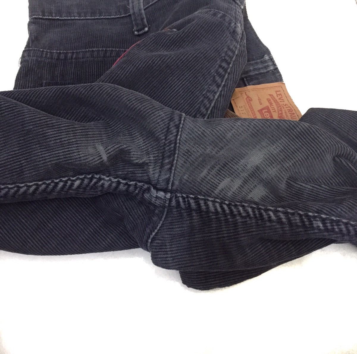 Art Comes First Vintage 80s Levis Corduroy Patchwork Flare top button 54 Size US 36 / EU 52 - 14 Thumbnail