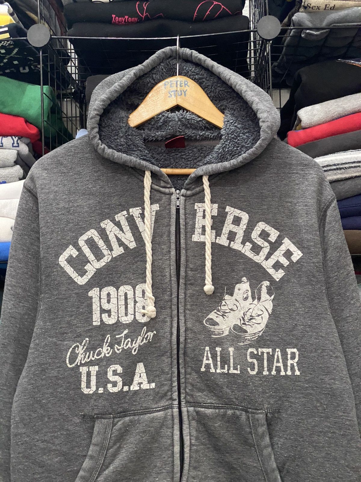 Converse × Vintage VINTAGE CONVERSE HOODIES SWEATER Size US L / EU 52-54 / 3 - 2 Thumbnail