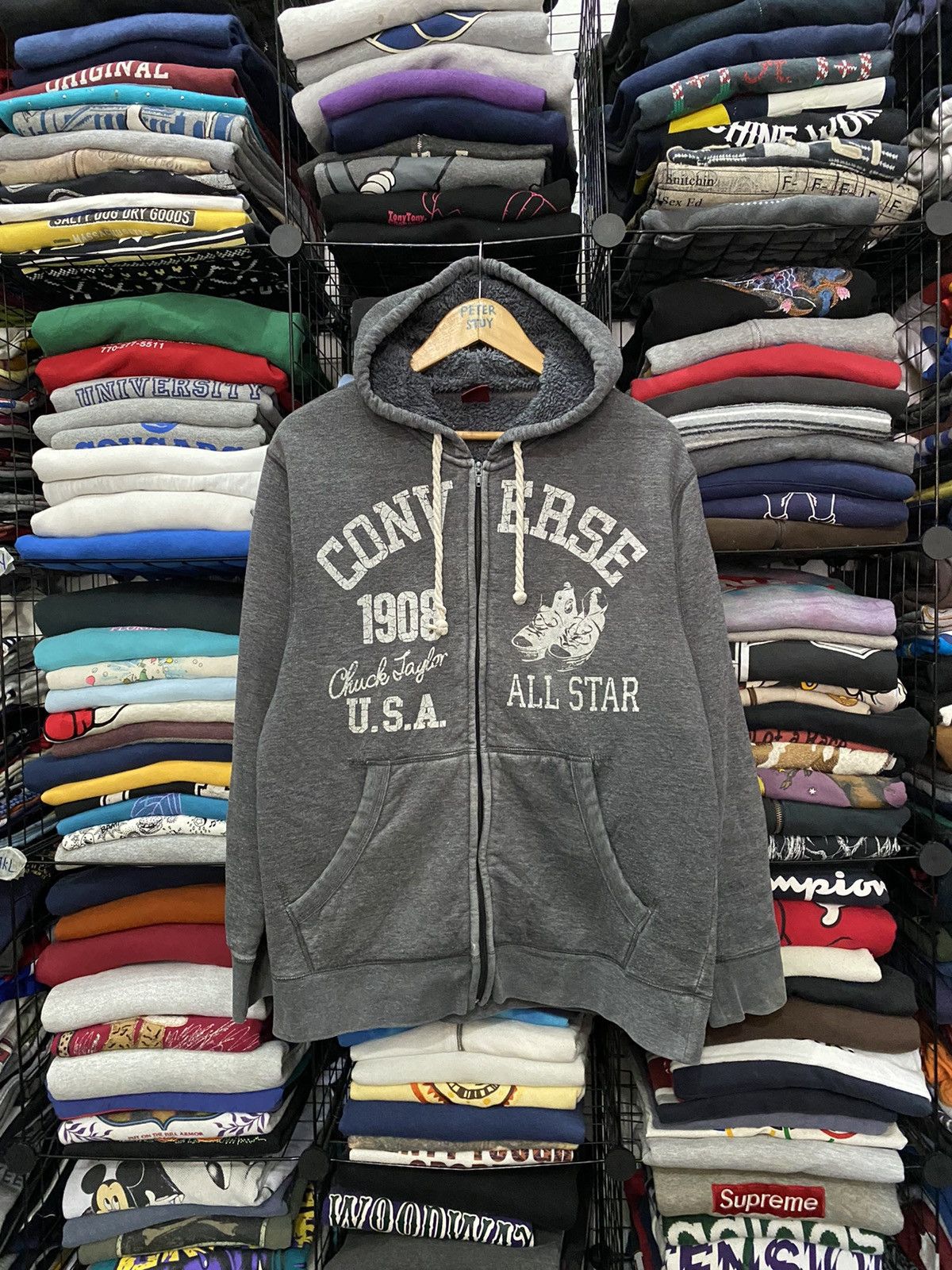 Converse × Vintage VINTAGE CONVERSE HOODIES SWEATER Size US L / EU 52-54 / 3 - 1 Thumbnail