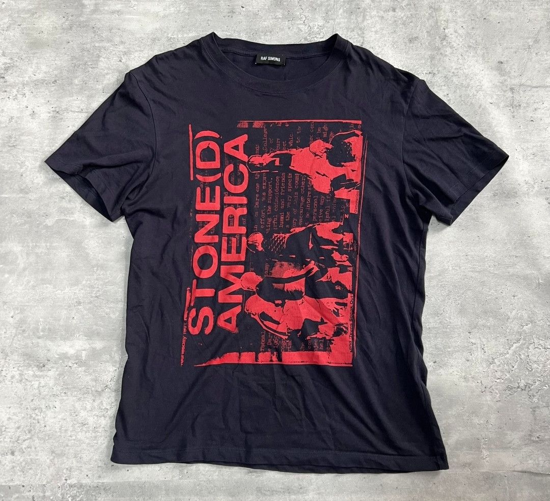 Raf Simons Raf Simons 20SS Stoned America Tee | Grailed