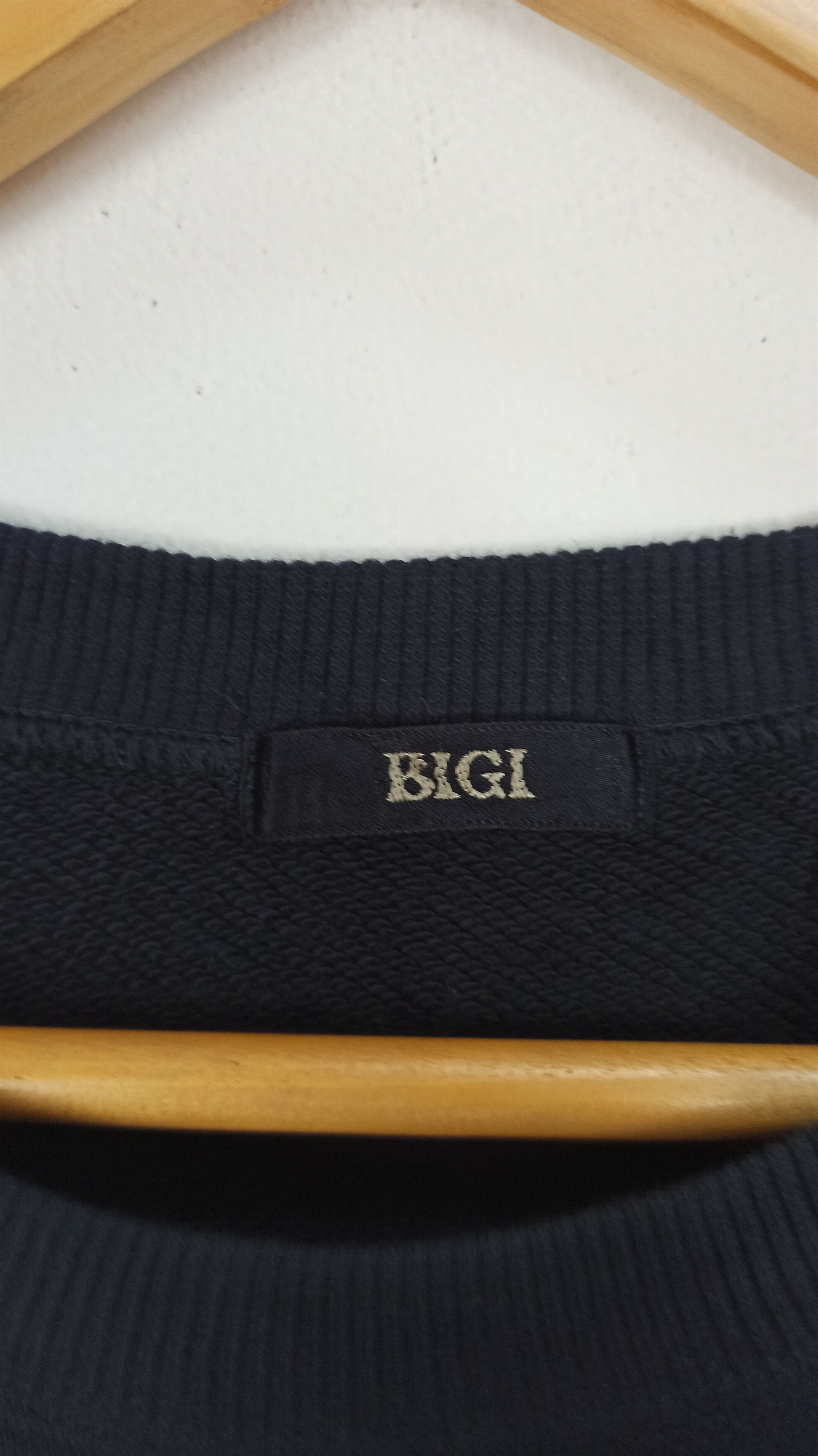 BIGI Vintage Mens Bigi sweatshirt Embroidered Big Logo Spell Out Size US L / EU 52-54 / 3 - 4 Thumbnail