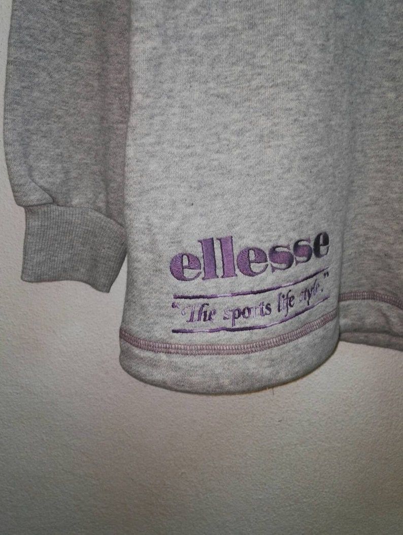 Ellesse Rare ELLESSE Sweatshirt embroidered Logo Good Condition Used Size US L / EU 52-54 / 3 - 3 Thumbnail