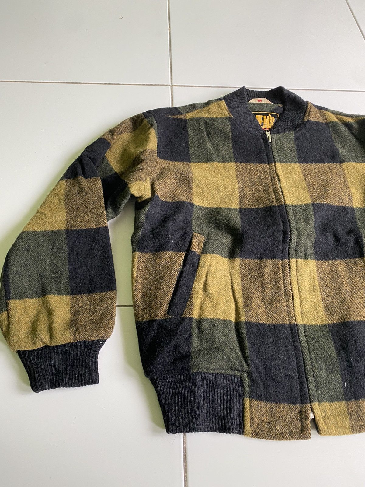 Japanese Brand MEN’S JAC WOOL BOMBER BLACK JACKETS Size US M / EU 48-50 / 2 - 3 Thumbnail