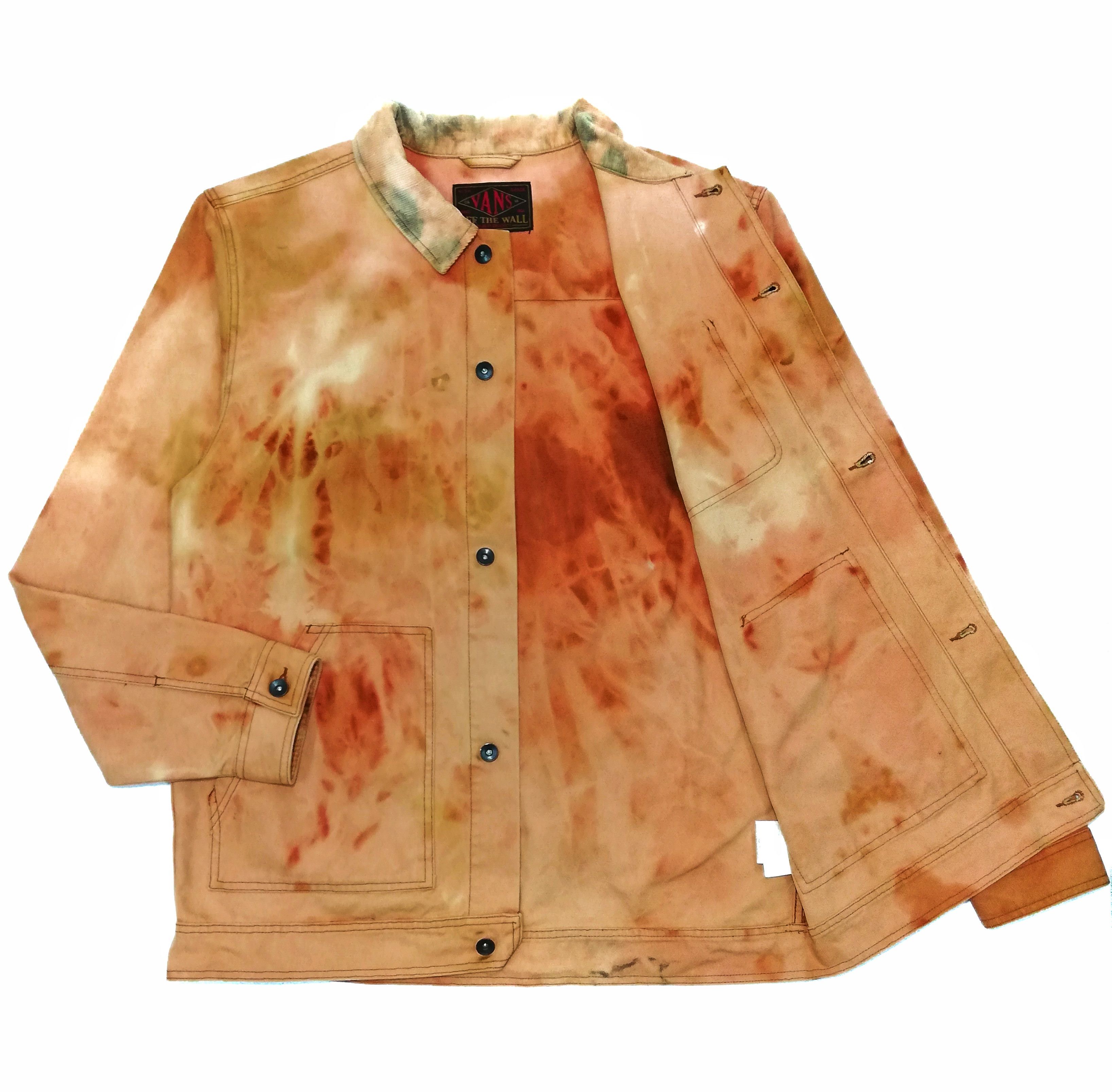 Vans 🔥Of The Wall Faded Brown Tie Die Worker Jacket Cotton🔥 Size US XL / EU 56 / 4 - 1 Thumbnail