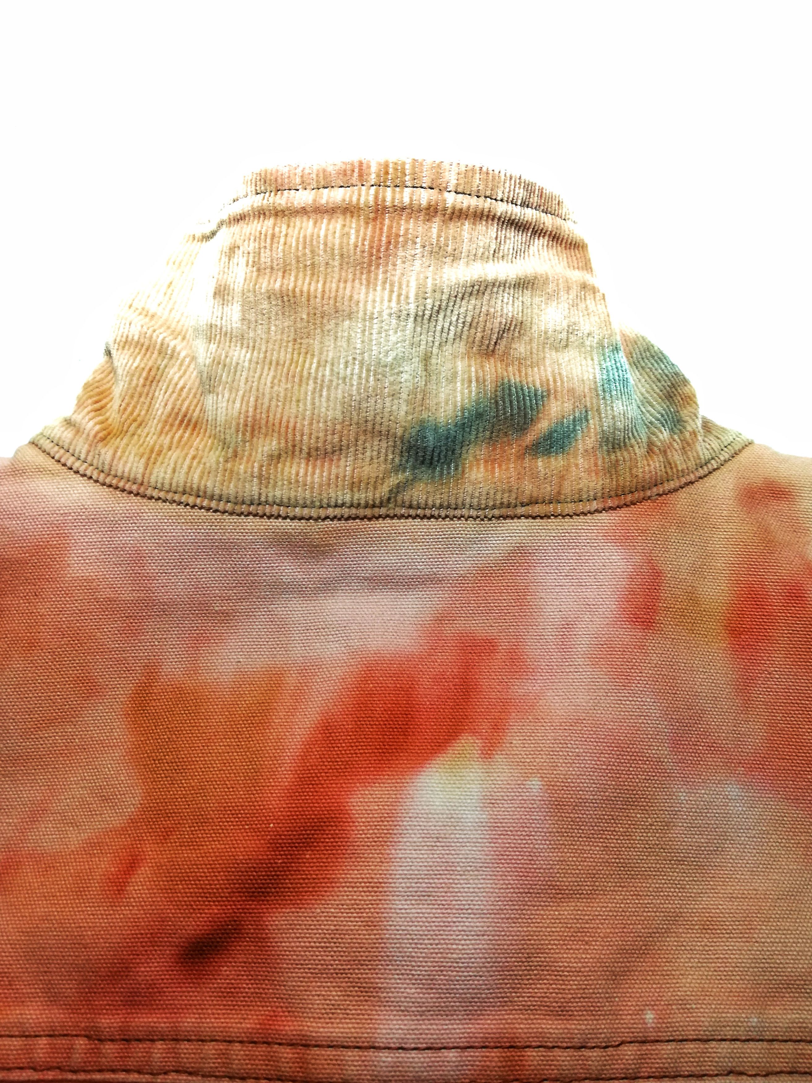Vans 🔥Of The Wall Faded Brown Tie Die Worker Jacket Cotton🔥 Size US XL / EU 56 / 4 - 19 Thumbnail