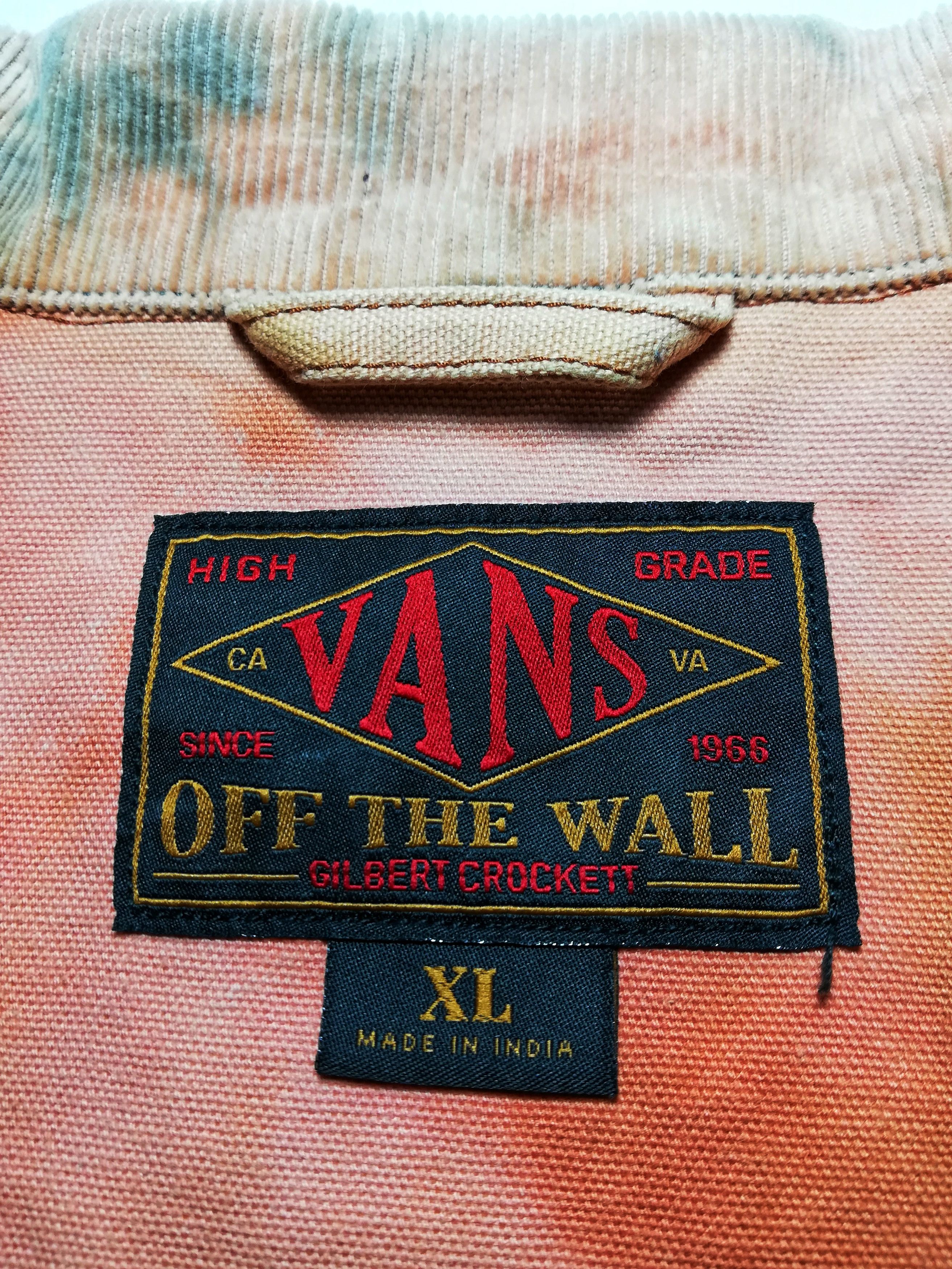 Vans 🔥Of The Wall Faded Brown Tie Die Worker Jacket Cotton🔥 Size US XL / EU 56 / 4 - 12 Thumbnail