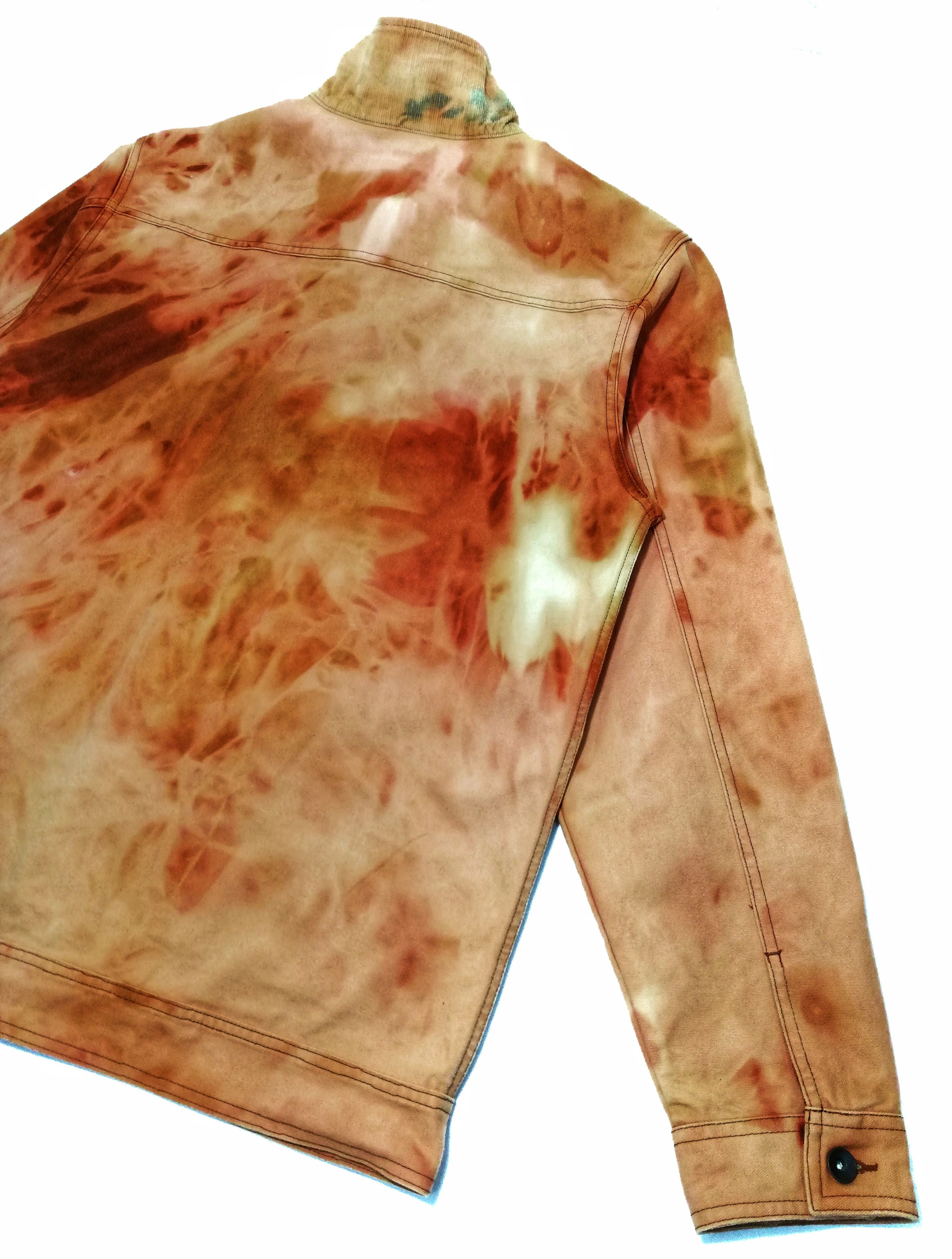 Vans 🔥Of The Wall Faded Brown Tie Die Worker Jacket Cotton🔥 Size US XL / EU 56 / 4 - 21 Thumbnail